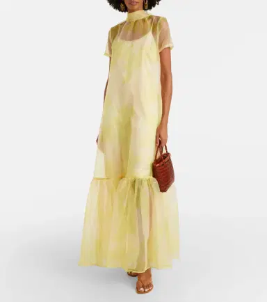 Staud Calluna organza maxi dress | Thumbnail 3 Staud Calluna organza maxi dress | Thumbnail 3