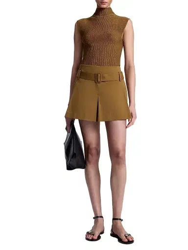 A.L.C. Women's Jada Turtleneck Top - Saddle | Thumbnail 2 A.L.C. Women's Jada Turtleneck Top - Saddle | Thumbnail 2