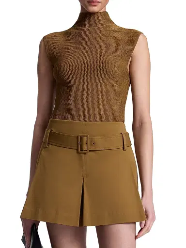A.L.C. Women's Jada Turtleneck Top - Saddle | Thumbnail 3 A.L.C. Women's Jada Turtleneck Top - Saddle | Thumbnail 3