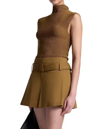 A.L.C. Women's Jada Turtleneck Top - Saddle | Thumbnail 4 A.L.C. Women's Jada Turtleneck Top - Saddle | Thumbnail 4