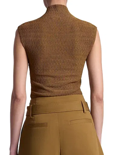 A.L.C. Women's Jada Turtleneck Top - Saddle | Thumbnail 6 A.L.C. Women's Jada Turtleneck Top - Saddle | Thumbnail 6