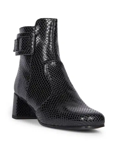 Roger Vivier Women's Tres Vivier 45MM Snakeskin-Embossed Leather Ankle Boots | Thumbnail 6 Roger Vivier Women's Tres Vivier 45MM Snakeskin-Embossed Leather Ankle Boots | Thumbnail 6