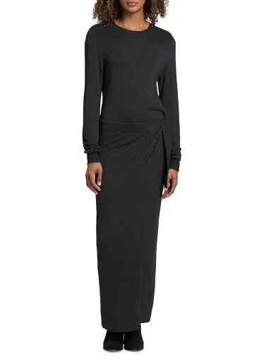 Isabel Marant Women's Jozira Draped Sweaterdress - Anthracite | Thumbnail 3 Isabel Marant Women's Jozira Draped Sweaterdress - Anthracite | Thumbnail 3