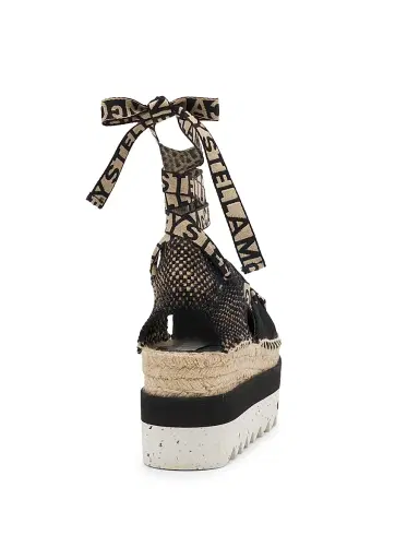 Stella McCartney Women's Gaia Logo Canvas Platform Espadrilles | Thumbnail 3 Stella McCartney Women's Gaia Logo Canvas Platform Espadrilles | Thumbnail 3