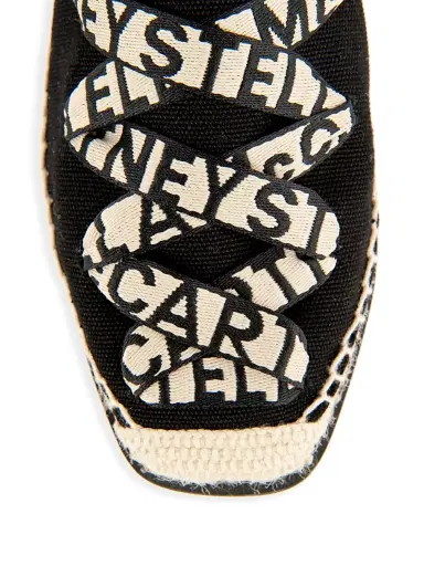 Stella McCartney Women's Gaia Logo Canvas Platform Espadrilles | Thumbnail 4 Stella McCartney Women's Gaia Logo Canvas Platform Espadrilles | Thumbnail 4