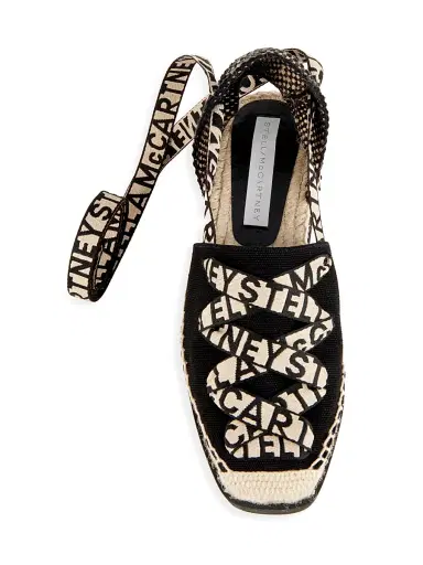 Stella McCartney Women's Gaia Logo Canvas Platform Espadrilles | Thumbnail 5 Stella McCartney Women's Gaia Logo Canvas Platform Espadrilles | Thumbnail 5