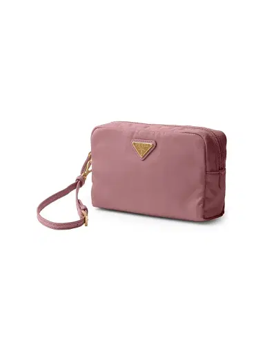 Prada Women's Re-Nylon Pouch - Pink | Thumbnail 2 Prada Women's Re-Nylon Pouch - Pink | Thumbnail 2