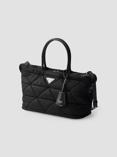 Prada Women's Medium Padded Nylon Top Handle Bag | Thumbnail 2 Prada Women's Medium Padded Nylon Top Handle Bag | Thumbnail 2