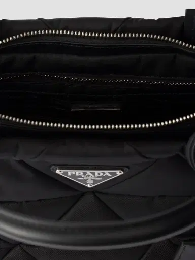 Prada Women's Medium Padded Nylon Top Handle Bag | Thumbnail 4 Prada Women's Medium Padded Nylon Top Handle Bag | Thumbnail 4