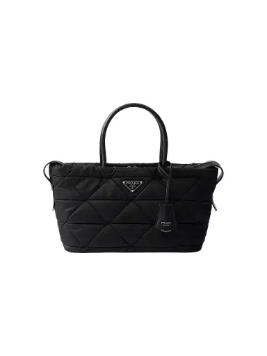 Prada Women's Medium Padded Nylon Top Handle Bag | Thumbnail 1 Prada Women's Medium Padded Nylon Top Handle Bag | Thumbnail 1