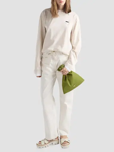 Prada Women's Wish Re-Nylon Pouch - Green | Thumbnail 2 Prada Women's Wish Re-Nylon Pouch - Green | Thumbnail 2