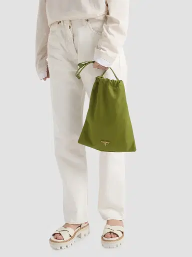 Prada Women's Wish Re-Nylon Pouch - Green | Thumbnail 3 Prada Women's Wish Re-Nylon Pouch - Green | Thumbnail 3