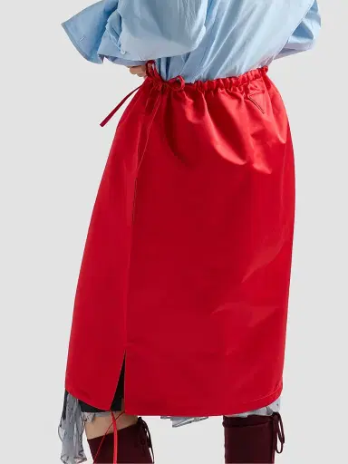 Prada Women's Satin Skirt - Red | Thumbnail 3 Prada Women's Satin Skirt - Red | Thumbnail 3