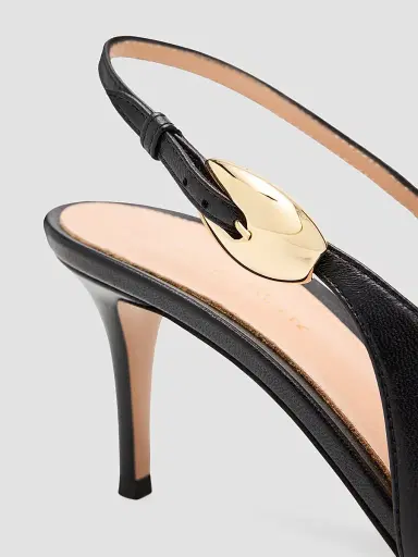 Gianvito Rossi Women's 70MM Leather Slingback Pumps - Nero Black - Size 12 | Thumbnail 5 Gianvito Rossi Women's 70MM Leather Slingback Pumps - Nero Black - Size 12 | Thumbnail 5