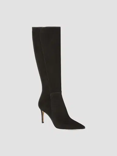 Gianvito Rossi Women's 85MM Suede Stiletto Knee High Boots - Moka | Thumbnail 2 Gianvito Rossi Women's 85MM Suede Stiletto Knee High Boots - Moka | Thumbnail 2
