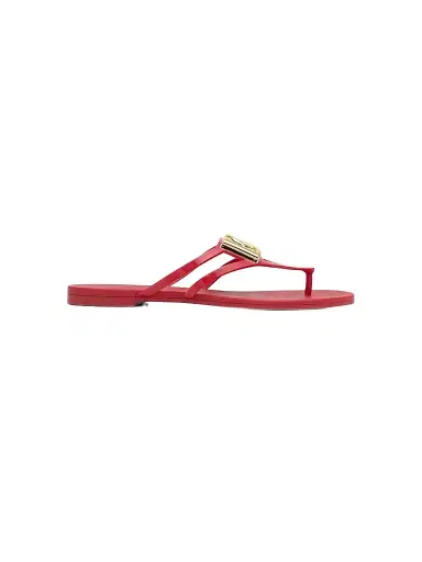 Dolce & Gabbana Women's Logo Jelly Sandals - Red | Thumbnail 1 Dolce & Gabbana Women's Logo Jelly Sandals - Red | Thumbnail 1