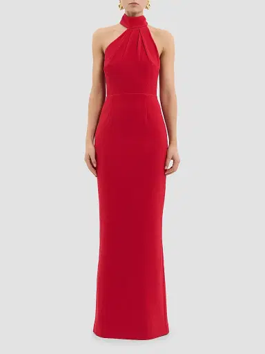 Rebecca Vallance Women's Raziel Crepe Column Gown - Red | Thumbnail 2 Rebecca Vallance Women's Raziel Crepe Column Gown - Red | Thumbnail 2