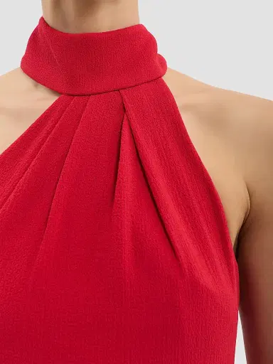 Rebecca Vallance Women's Raziel Crepe Column Gown - Red | Thumbnail 6 Rebecca Vallance Women's Raziel Crepe Column Gown - Red | Thumbnail 6