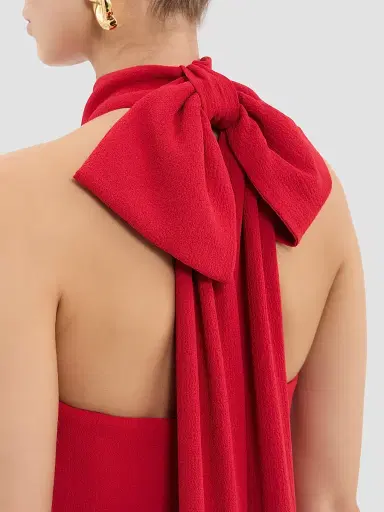 Rebecca Vallance Women's Raziel Crepe Column Gown - Red | Thumbnail 7 Rebecca Vallance Women's Raziel Crepe Column Gown - Red | Thumbnail 7