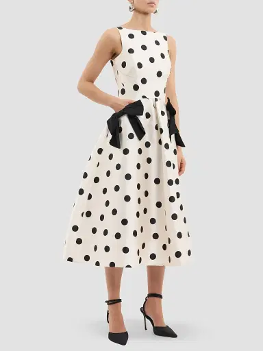 Rebecca Vallance Women's Bacio Polka Dot Midi Dress - Spot - Size 14 | Thumbnail 5 Rebecca Vallance Women's Bacio Polka Dot Midi Dress - Spot - Size 14 | Thumbnail 5
