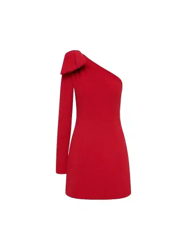 Rebecca Vallance Women's Raziel One-Shoulder Mini Dress - Red - Size 12 | Thumbnail 1 Rebecca Vallance Women's Raziel One-Shoulder Mini Dress - Red - Size 12 | Thumbnail 1