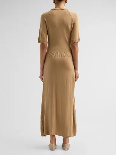 Ramy Brook Women's Wendy Wool Midi Dress - Camel - Size XL | Thumbnail 3 Ramy Brook Women's Wendy Wool Midi Dress - Camel - Size XL | Thumbnail 3