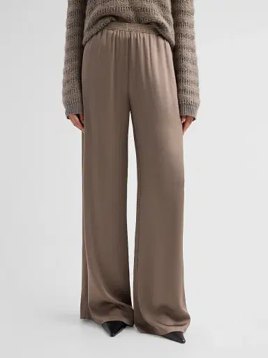 Fabiana Filippi Women's Enver Satin Wide-Leg Trousers | Thumbnail 4 Fabiana Filippi Women's Enver Satin Wide-Leg Trousers | Thumbnail 4