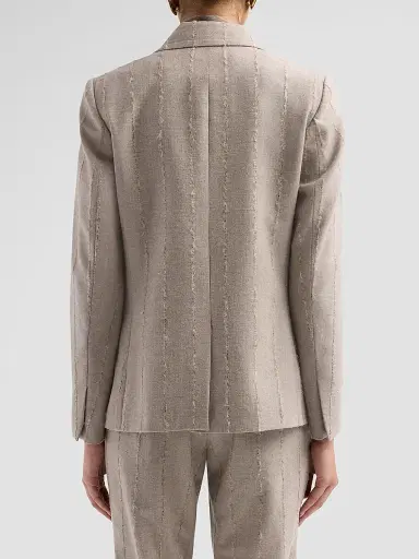Fabiana Filippi Women's Striped Virgin Wool-Blend Double-Breasted Blazer | Thumbnail 3 Fabiana Filippi Women's Striped Virgin Wool-Blend Double-Breasted Blazer | Thumbnail 3