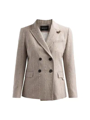 Fabiana Filippi Women's Striped Virgin Wool-Blend Double-Breasted Blazer | Thumbnail 1 Fabiana Filippi Women's Striped Virgin Wool-Blend Double-Breasted Blazer | Thumbnail 1