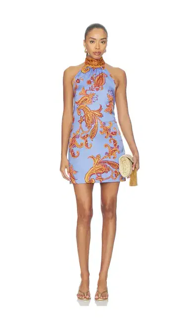 Hemant & Nandita Halter Mini Dress | Thumbnail 1 Hemant & Nandita Halter Mini Dress | Thumbnail 1