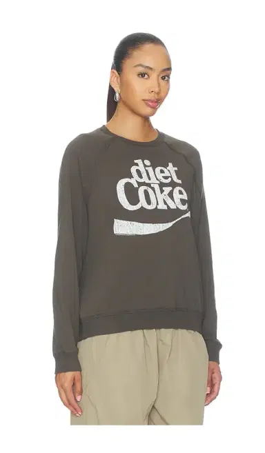 Junk Food Diet Coke Raglan Crew Fleece Sweater | Thumbnail 2 Junk Food Diet Coke Raglan Crew Fleece Sweater | Thumbnail 2
