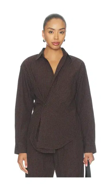 Pistola Mila Long Sleeve Button Down Wrap Top | Thumbnail 1 Pistola Mila Long Sleeve Button Down Wrap Top | Thumbnail 1
