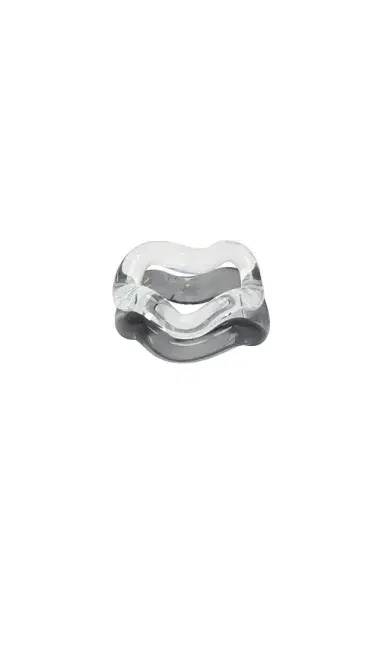 Studio Conchita Onda Glass Set Of 2 Rings | Thumbnail 1 Studio Conchita Onda Glass Set Of 2 Rings | Thumbnail 1