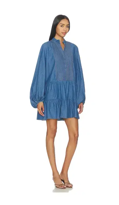 Bardot Antonia Chambray Mini Dress | Thumbnail 2 Bardot Antonia Chambray Mini Dress | Thumbnail 2