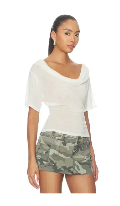 EB Denim Madeo Cowl Neck Tee | Thumbnail 2 EB Denim Madeo Cowl Neck Tee | Thumbnail 2