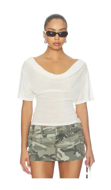 EB Denim Madeo Cowl Neck Tee | Thumbnail 1 EB Denim Madeo Cowl Neck Tee | Thumbnail 1