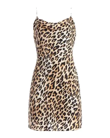 ALICE + OLIVIA Harmony Leopard Draped Mini Slipdress | Thumbnail 1 ALICE + OLIVIA Harmony Leopard Draped Mini Slipdress | Thumbnail 1