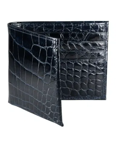Abas Men's Glazed Alligator Bifold Wallet; Monogram Available | Thumbnail 3 Abas Men's Glazed Alligator Bifold Wallet; Monogram Available | Thumbnail 3