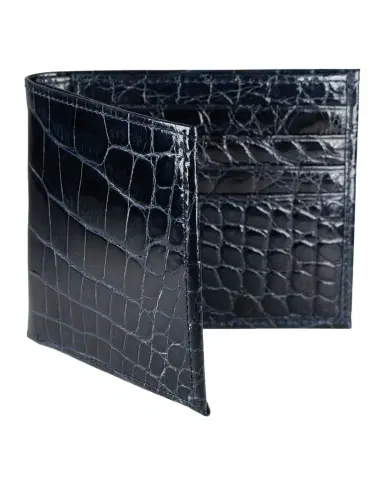 Abas Men's Glazed Alligator Bifold Wallet; Monogram Available | Thumbnail 1 Abas Men's Glazed Alligator Bifold Wallet; Monogram Available | Thumbnail 1
