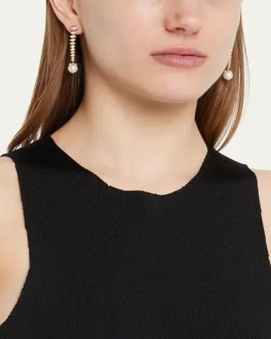 Sydney Evan 14k Yellow Gold Graduated Marquis Eye Earrings | Thumbnail 2 Sydney Evan 14k Yellow Gold Graduated Marquis Eye Earrings | Thumbnail 2