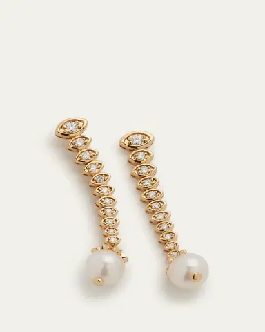 Sydney Evan 14k Yellow Gold Graduated Marquis Eye Earrings | Thumbnail 3 Sydney Evan 14k Yellow Gold Graduated Marquis Eye Earrings | Thumbnail 3