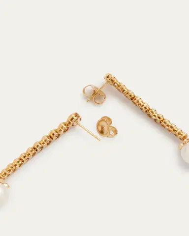 Sydney Evan 14k Yellow Gold Graduated Marquis Eye Earrings | Thumbnail 4 Sydney Evan 14k Yellow Gold Graduated Marquis Eye Earrings | Thumbnail 4