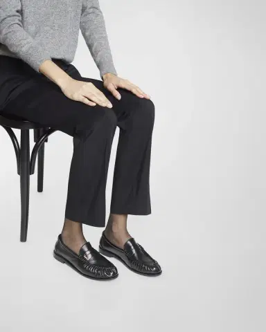 Saint Laurent Le Leather YSL Penny Loafers | Thumbnail 2 Saint Laurent Le Leather YSL Penny Loafers | Thumbnail 2