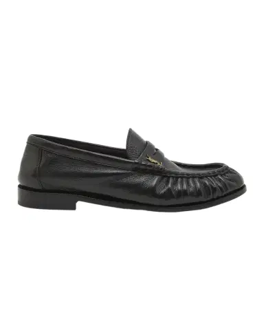 Saint Laurent Le Leather YSL Penny Loafers | Thumbnail 1 Saint Laurent Le Leather YSL Penny Loafers | Thumbnail 1