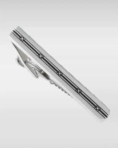 Link Up Men's Square Pattern Tie Bar | Thumbnail 2 Link Up Men's Square Pattern Tie Bar | Thumbnail 2