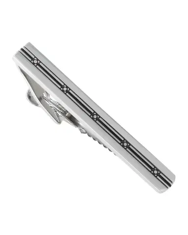 Link Up Men's Square Pattern Tie Bar | Thumbnail 1 Link Up Men's Square Pattern Tie Bar | Thumbnail 1