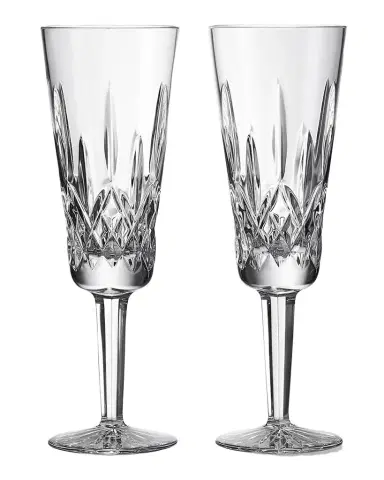 Waterford Crystal Lismore Champagne Flutes, Set of 2 | Thumbnail 1 Waterford Crystal Lismore Champagne Flutes, Set of 2 | Thumbnail 1
