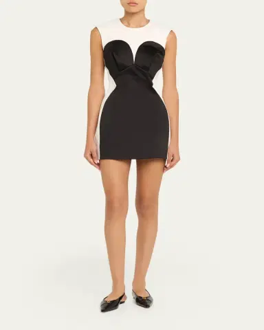 Marc Jacobs Seamed Up Satin Trompe L'oeil Mini Dress | Thumbnail 2 Marc Jacobs Seamed Up Satin Trompe L'oeil Mini Dress | Thumbnail 2