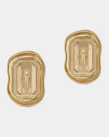 Givenchy Sculptural Crystal Earrings in Metal | Thumbnail 3 Givenchy Sculptural Crystal Earrings in Metal | Thumbnail 3