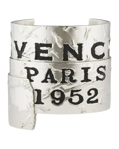 Givenchy Silvertone & Enamel Cuff Bracelet | Thumbnail 1 Givenchy Silvertone & Enamel Cuff Bracelet | Thumbnail 1